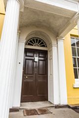 The late 18th-century porch