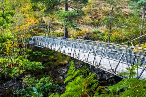 The Victorian suspension bridge