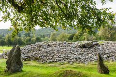The cairn from the roadway