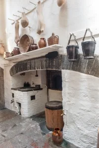 The Kitchen fireplace