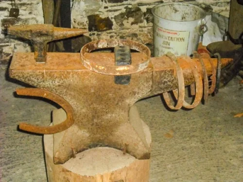 Blacksmithing display