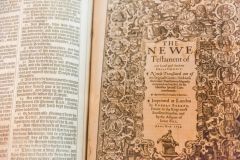 The 1632 Bible on display