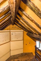 The attic exhibition area