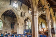 The nave and south aisle arcade