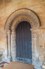 The beautifully carved 12th century doorway