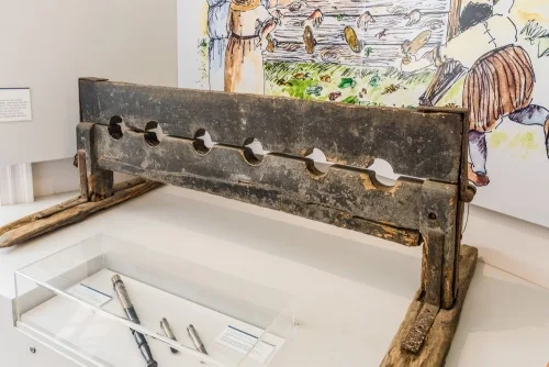 The well-used town stocks