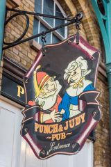 The Punch and Judy Pub sign