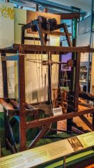 An 18th century hand-powered loom