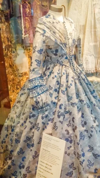 1860s dress in the fashion exhibition