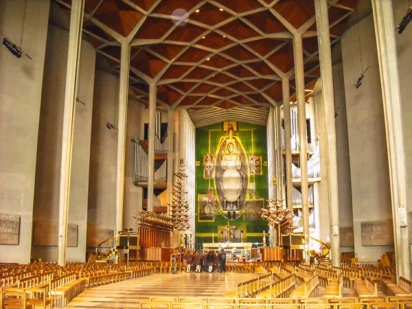 Inside the new cathedral
