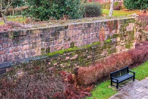 The city wall in Lady Herbert's Garden