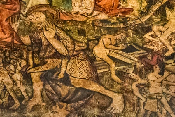 Sinners being led to Hell from the Coventry Doom