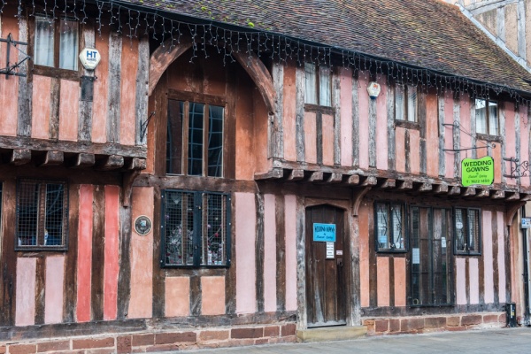A typical timber-framed building on Spon Street