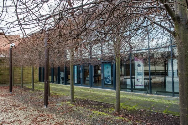 Within the priory cloisters