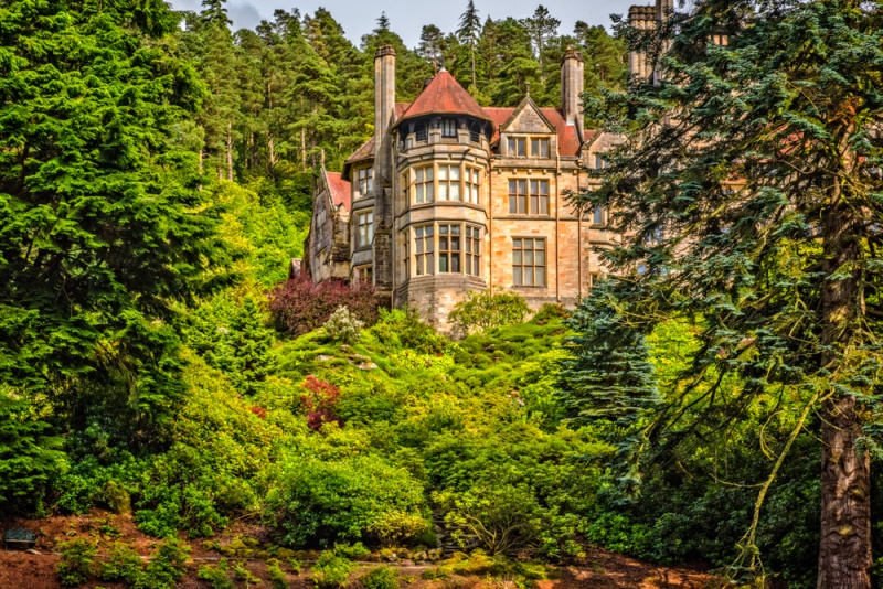 Cragside from the rock gardens