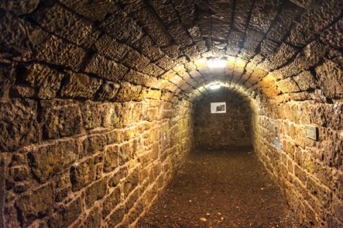 Inside the 16th-century caponier