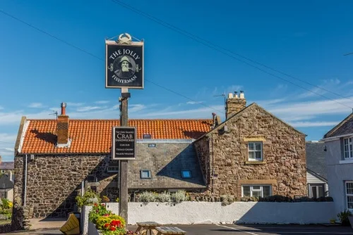 The Jolly Fisherman pub in Craster