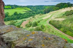 Crichton Castle, The Tyne valley from the north tower