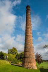 Another view of the restored chimney stack