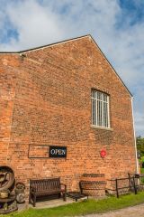 The rear facade of the engine house