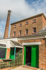 The rear entrance to the engine house