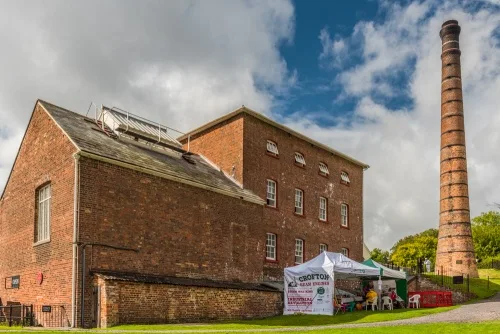 The pump house and chimney