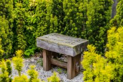 Crookham Peace Garden, A quiet bench for contemplation