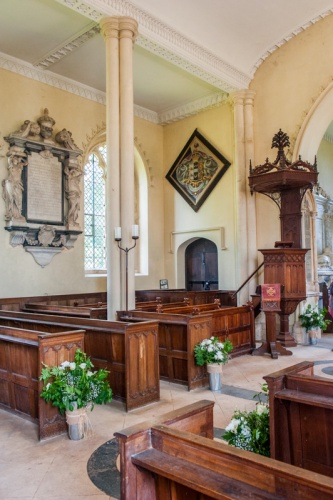The exquisite church interior