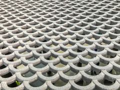 Beautifully detailed ironwork grating