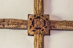 A beautifully carved medieval roof boss