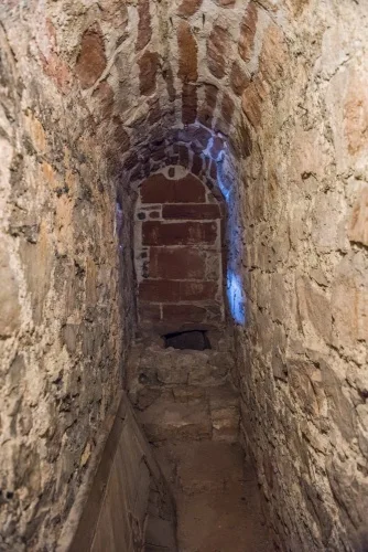 The 14th-century garderobe
