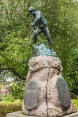 The war memorial, St Cuthbert's churchyard