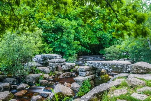 The clapper bridge from the 1792 bridge
