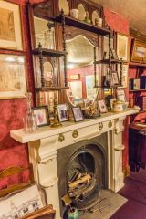 Fireplace and mantle in the Henley Study