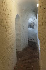 Fighting gallery inside the wall