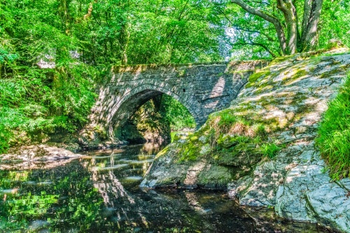 Denham Bridge and the River Tavy