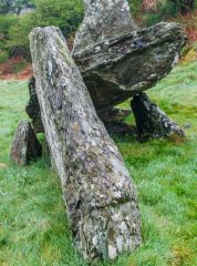 The collapsed burial chamber
