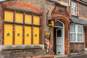 The Dinosaur Museum entrance