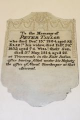 Peter Taylor memorial, 1804