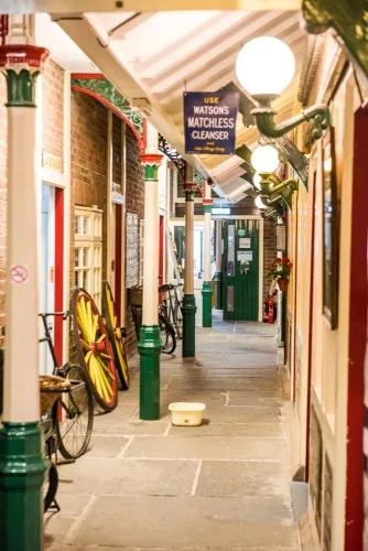 The nostalgic museum interior