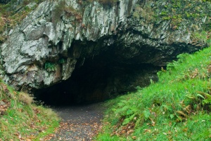 The mine entrance