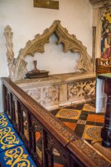 15th century tomb niche in the sanctuary