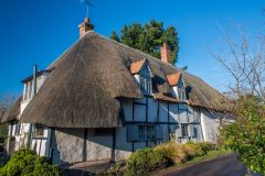 A thatched cottage on Watling Lane