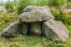 An artificial dolmen by the trail