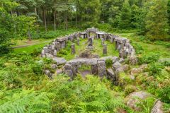 Looking down on the stone circle