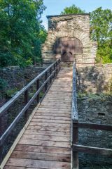 Reconstructed bridge to the charging house
