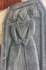 Anna Coffyn grave slab, d. 1592