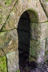 The round-headed outer doorway