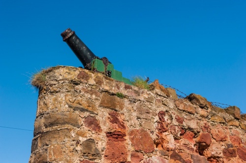 Remains of the 19th-century artillery battery