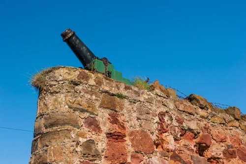 Remains of the 19th-century artillery battery